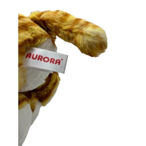 Aurora World 9" Christmas Star Gold Tabby Orange Stripped Cat Kitten Plush Toy - Picture 5 of 8